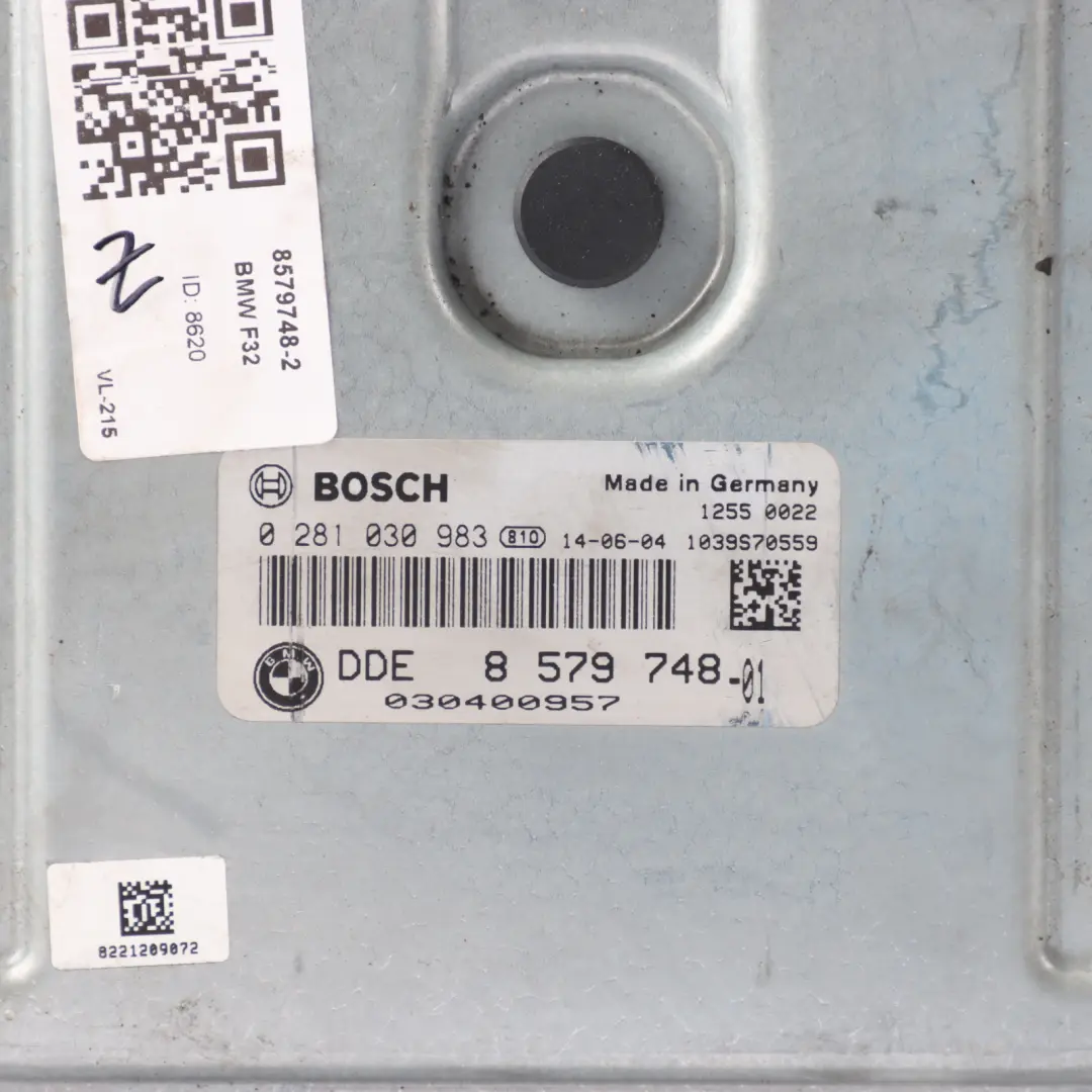 N57Z 335dX 435dX 313HP Engine Unit ECU DDE Automatic to BMW F30 F31 F32 F34 with Part number 8579748 BMW F30 F31 F32 F34 N57Z 335dX 435dX 313HP Engine Unit ECU DDE Automatic - SKU 8579748-2 - Part number 8579748