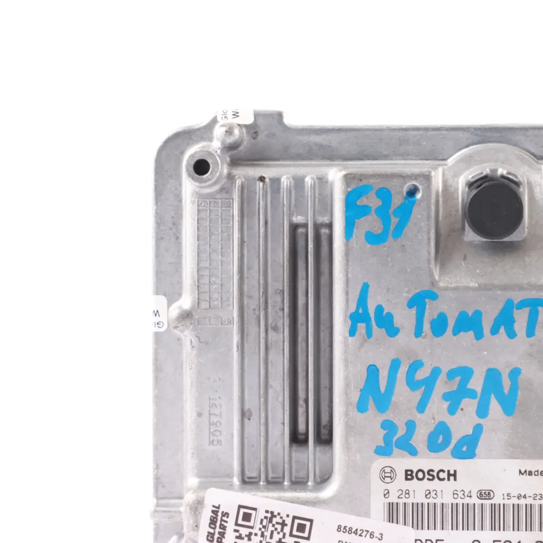 N47N 163HP Engine Control ECU DDE Automatic to BMW F30 F31 320d ed Diesel with Part number 8584276 BMW F30 F31 320d ed Diesel N47N 163HP Engine Control ECU DDE Automatic - SKU 8584276-3 - Part number 8584276
