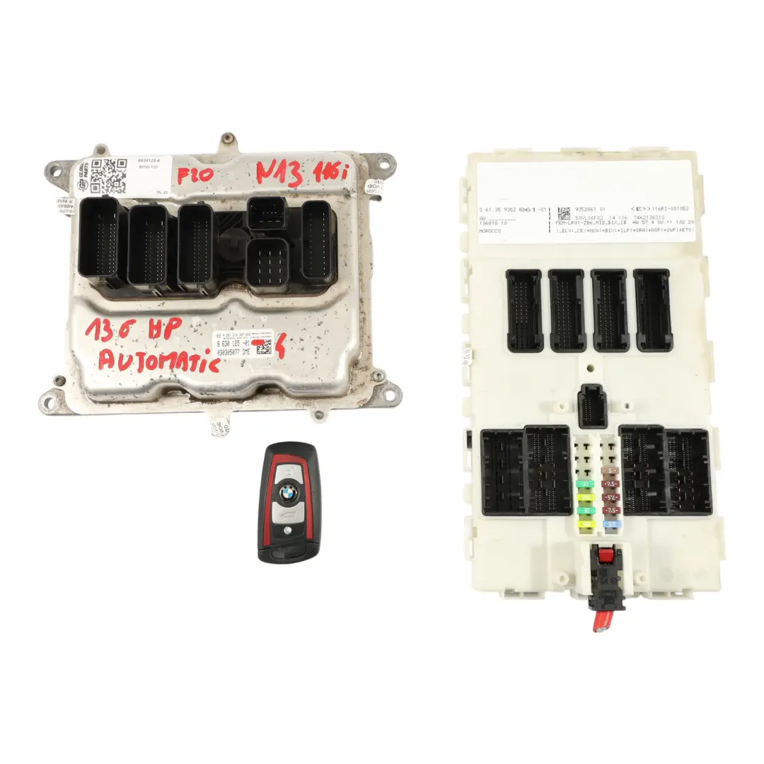 BMW F20 F21 F30 116i 316i N13 136HP Kit Centralina Motore DME 8630125 Automatico - SKU 8630125-4 - Numero di parte 8638198