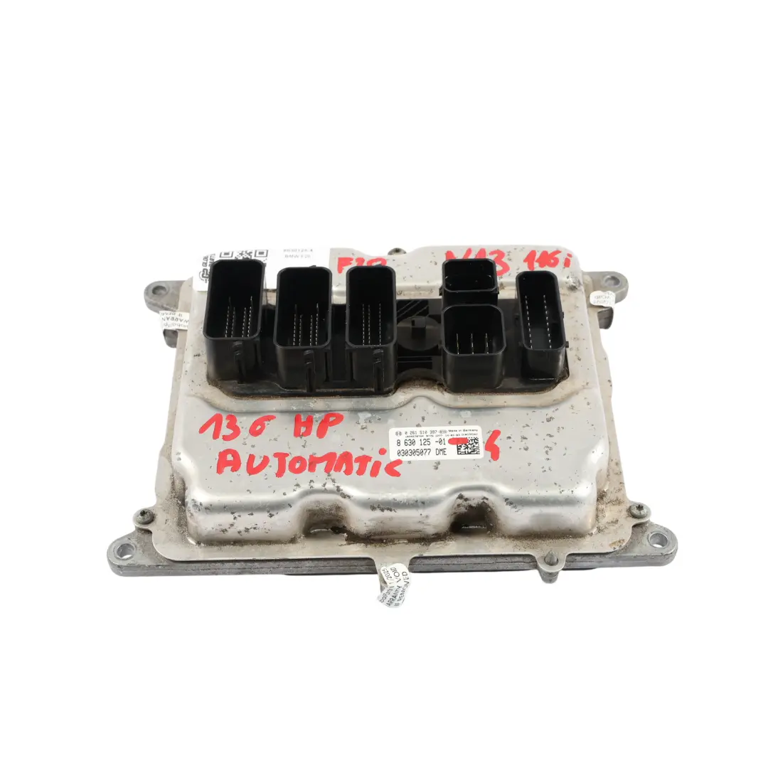 BMW F20 F21 F30 116i 316i N13 136CH Kit Calculateur Moteur DME 8630125 Automat - SKU 8630125-4 - Numéro de pièce 8638198