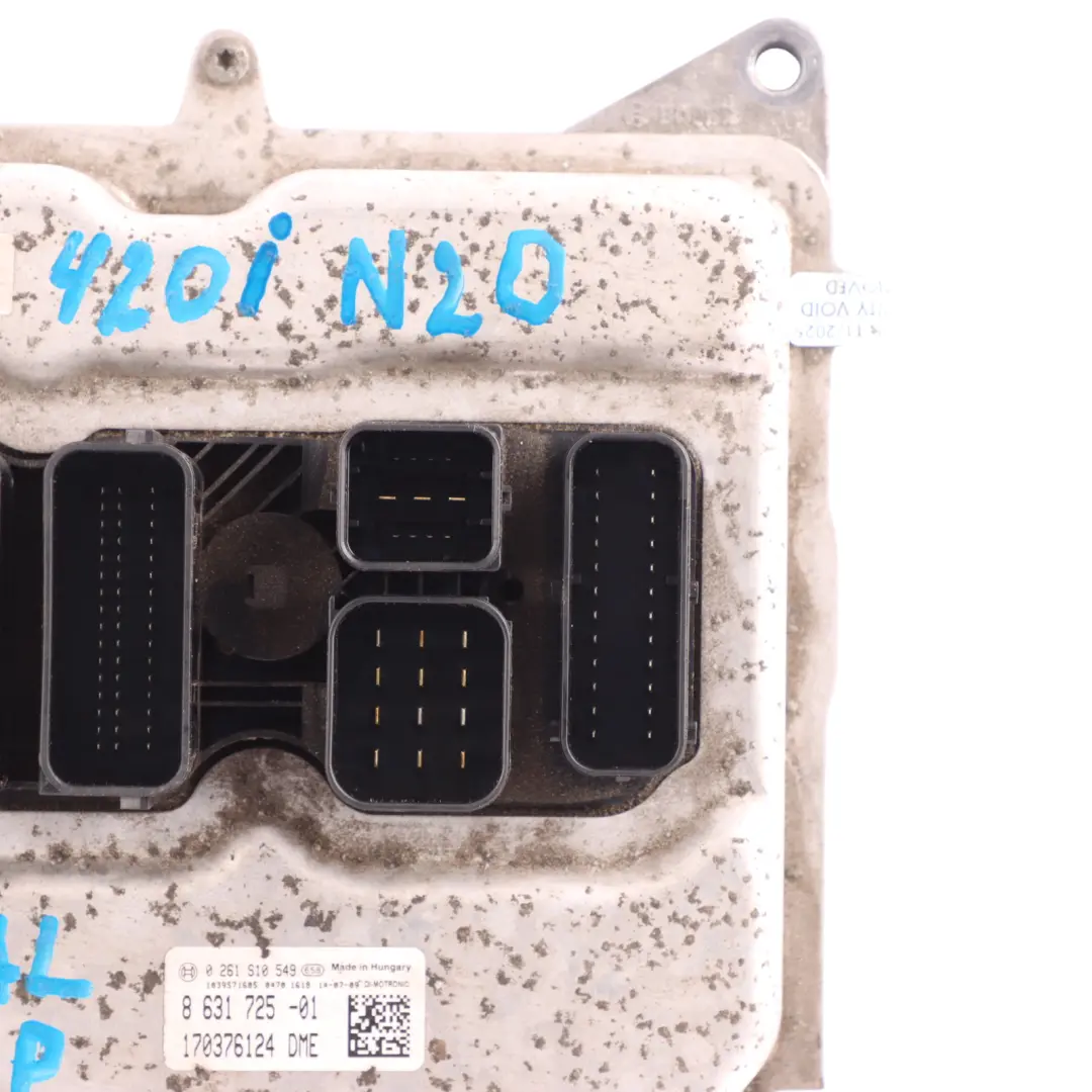 BMW F20 F22 F30 F31 F32 N20 184HP Engine Control ECU Kit DME Manual - SKU 8631725-6 - Part number 8631725