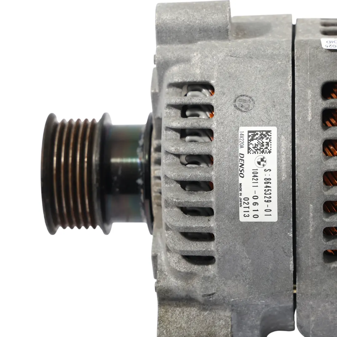 B38 B48 Alternatore Generatore Denso 14V 220A per BMW F20 F21 F30 F31 LCI con numero di parte 8645329 BMW F20 F21 F30 F31 LCI B38 B48 Alternatore Generatore Denso 14V 220A - SKU 8645329-1 - Numero di parte 8645329