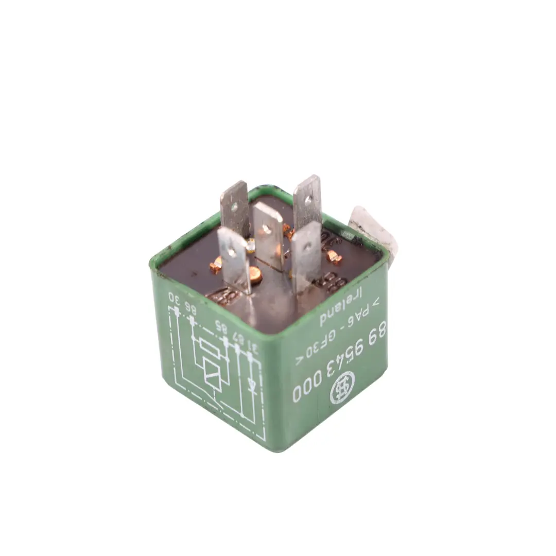 A/C Aire Acondicionado Relé Control 12V 10A para Porsche Boxster 986 con número de pieza 899543000 Porsche Boxster 986 A/C Aire Acondicionado Relé Control 12V 10A - SKU 899543000 - Número de pieza 899543000