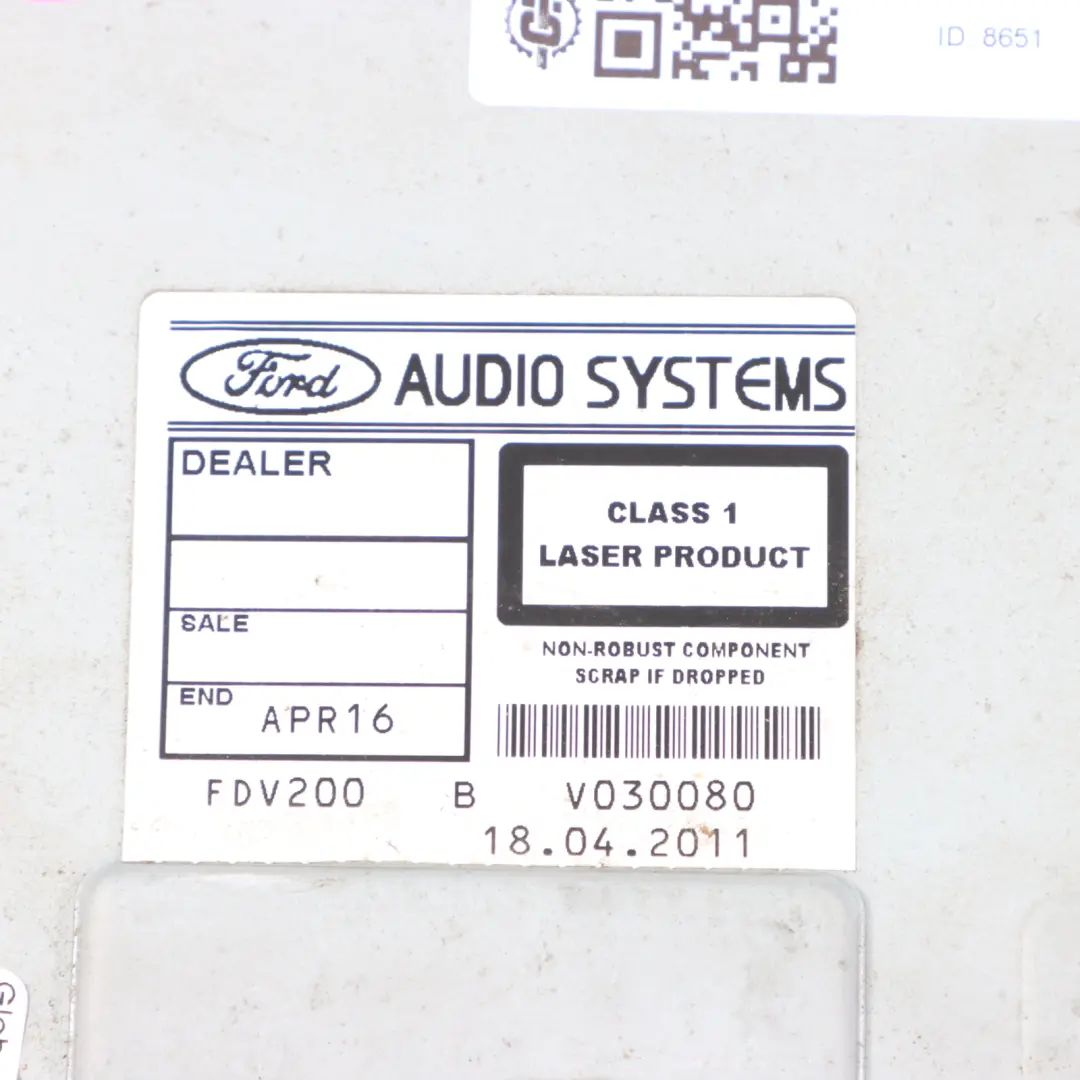 Ford Transit Radioodtwarzacz 6000 CD 8C1T-18C815-AD - SKU 8C1T-18C815-AD-1 - Numer Części 8C1T-18C815-AD-1