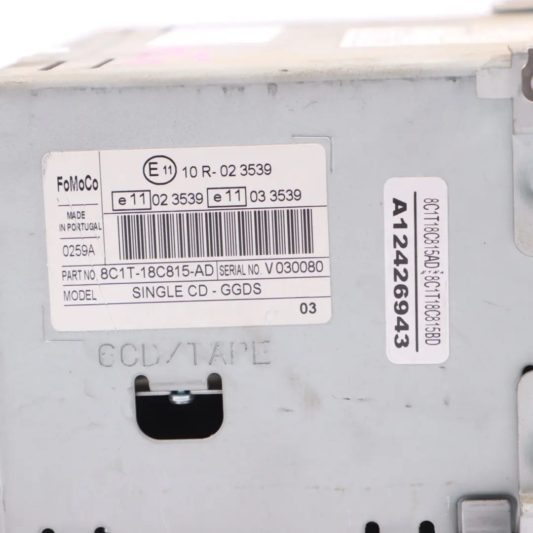 Ford Transit Radioodtwarzacz 6000 CD - SKU 8C1T-18C815-AD-1 - Numer Części 8C1T-18C815-AD