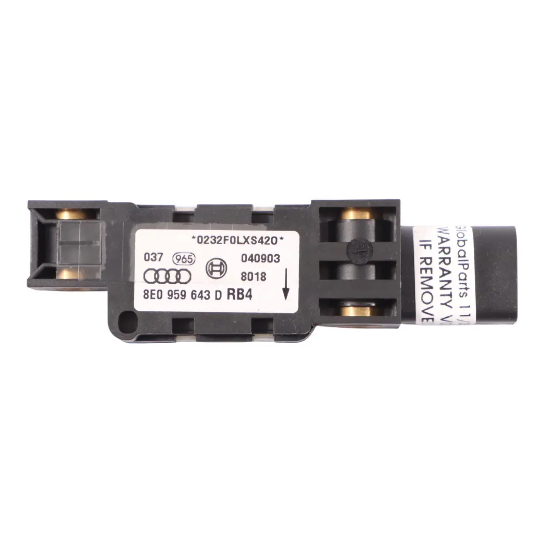 VW Volkswagen Phaeton Mk1 Capteur D'Accélération/De Collision Arrière - SKU 8E0959643D - Numéro de pièce 8E0959643D