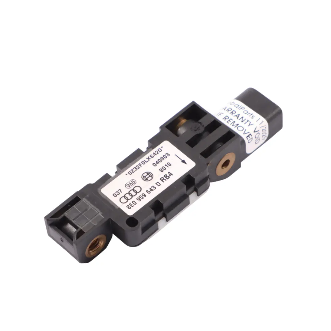 VW Volkswagen Phaeton Mk1 Sensor De Choque Trasero Sensor Aceleración - SKU 8E0959643D - Número de pieza 8E0959643D