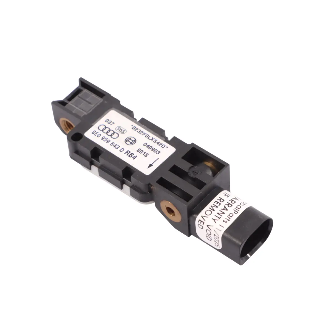 VW Volkswagen Phaeton Mk1 Sensor De Choque Trasero Sensor Aceleración - SKU 8E0959643D - Número de pieza 8E0959643D