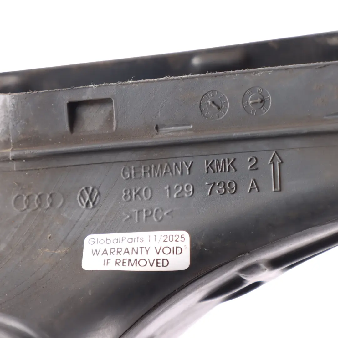 Intake Pipe Tube Hose Bellows Resonator to Audi A4 B8 A5 8T Air with Part number 8K0129739A Audi A4 B8 A5 8T Air Intake Pipe Tube Hose Bellows Resonator - SKU 8K0129739A - Part number 8K0129739A