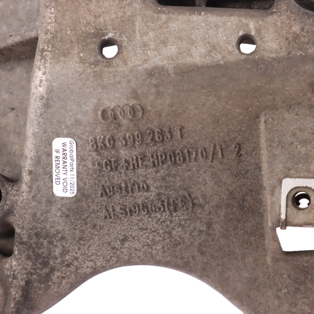 Audi A4 B8 A5 8T Cambio Supporto Trasmissione Staffa Membro Croce - SKU 8K0399263T - Numero di parte 8K0399263T