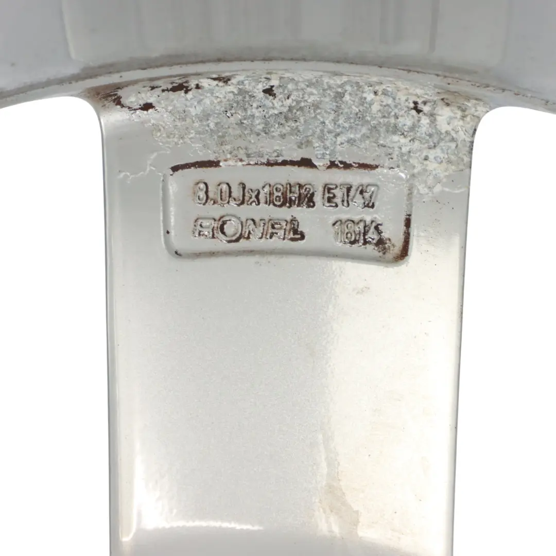 Audi A4 B8 Silberne Alufelge 18" ET:47 8J Stern Speiche - SKU 8K0601025Q-2 - Teilenummer 8K0601025Q