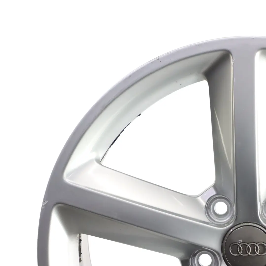 Audi A4 B8 Wheel Alloy Rim Silver 18" ET:47 8J Star Spoke - SKU 8K0601025Q-2 - Part number 8K0601025Q