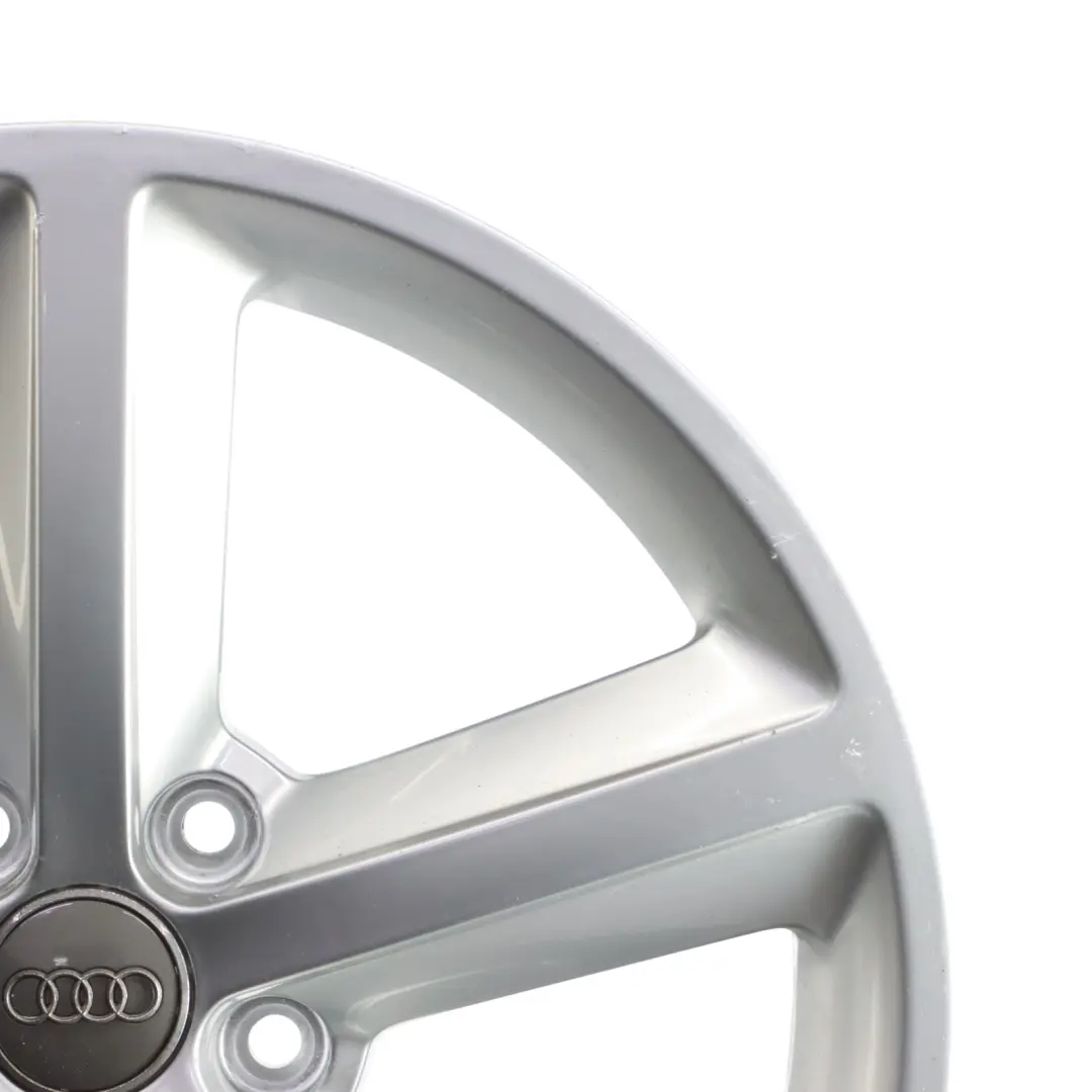 Audi A4 B8 Silberne Alufelge 18" ET:47 8J Stern Speiche - SKU 8K0601025Q-2 - Teilenummer 8K0601025Q