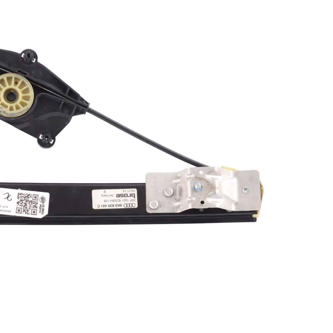 Audi A4 B8 Mechanizm Podnośnika Szyby Tylnych Drzwi Lewy - SKU 8K0839461C - Numer Części 8K0839461C