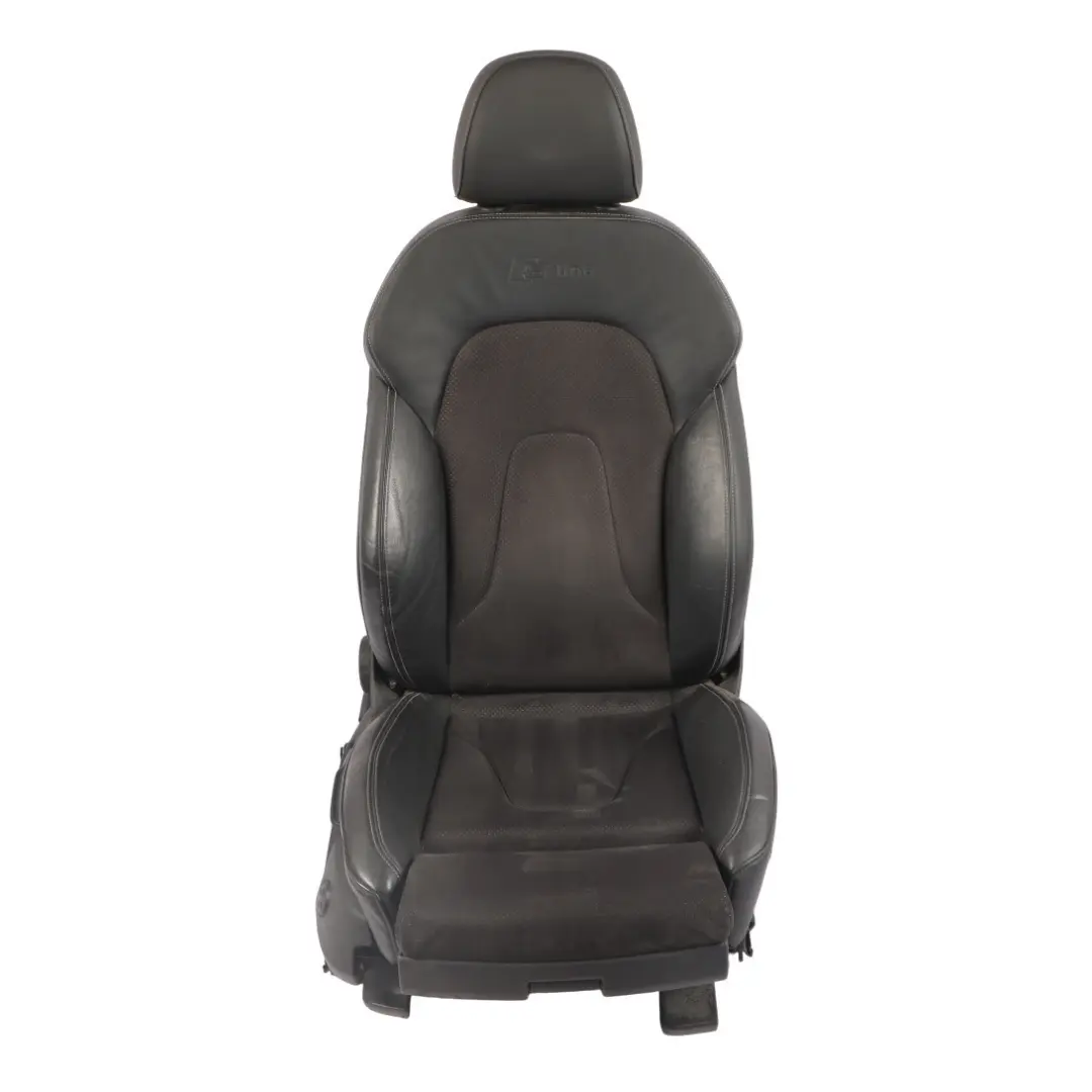 Fotel Przedni Prawy Sport Alcantara Skóra Czarna do Audi A4 B8 Avant S-Line o numerze 8K0881806AA Audi A4 B8 Avant S-Line Fotel Przedni Prawy Sport Alcantara Skóra Czarna - SKU 8K0881806AA-1 - Numer Części 8K0881806AA