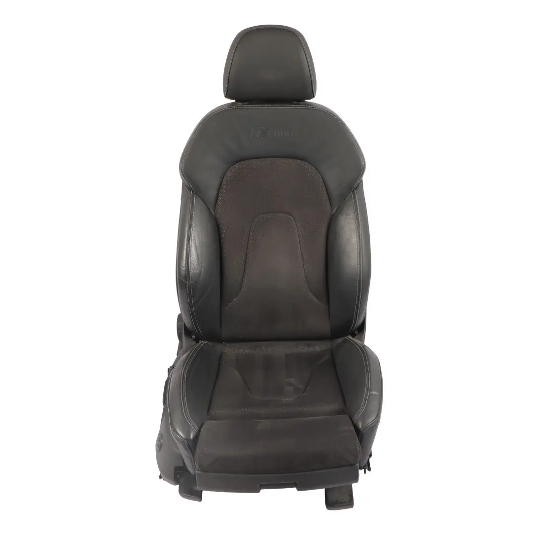 Audi A4 B8 Avant S-Line Front Seat Sport Alcantara Leather Black Right O/S