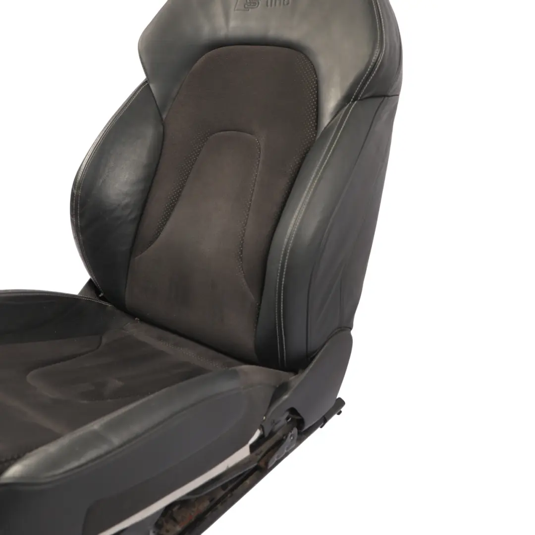 Fotel Przedni Prawy Sport Alcantara Skóra Czarna do Audi A4 B8 Avant S-Line o numerze 8K0881806AA Audi A4 B8 Avant S-Line Fotel Przedni Prawy Sport Alcantara Skóra Czarna - SKU 8K0881806AA-1 - Numer Części 8K0881806AA