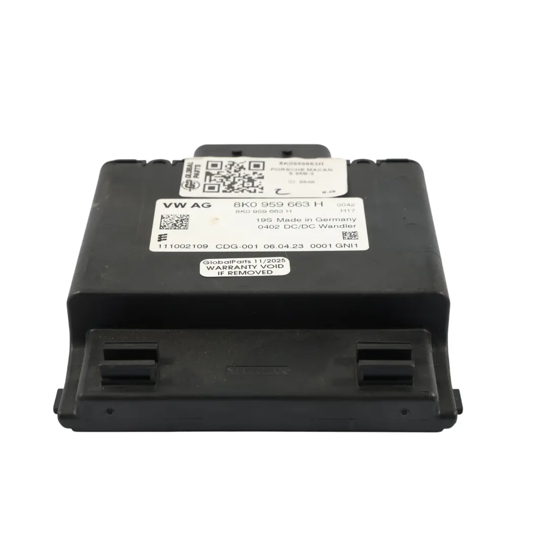 Start Stop Spannungs Stabilisator Wandler Modul für Porsche Macan 95B mit Teilenummer 8K0959663H Porsche Macan 95B Start Stop Spannungs Stabilisator Wandler Modul - SKU 8K0959663H - Teilenummer 8K0959663H