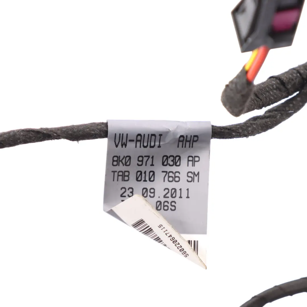 Audi A4 B8 Passenger Front Door Wiring Harness Loom Cabling - SKU 8K0971030AP - Part number 8K0971030AP