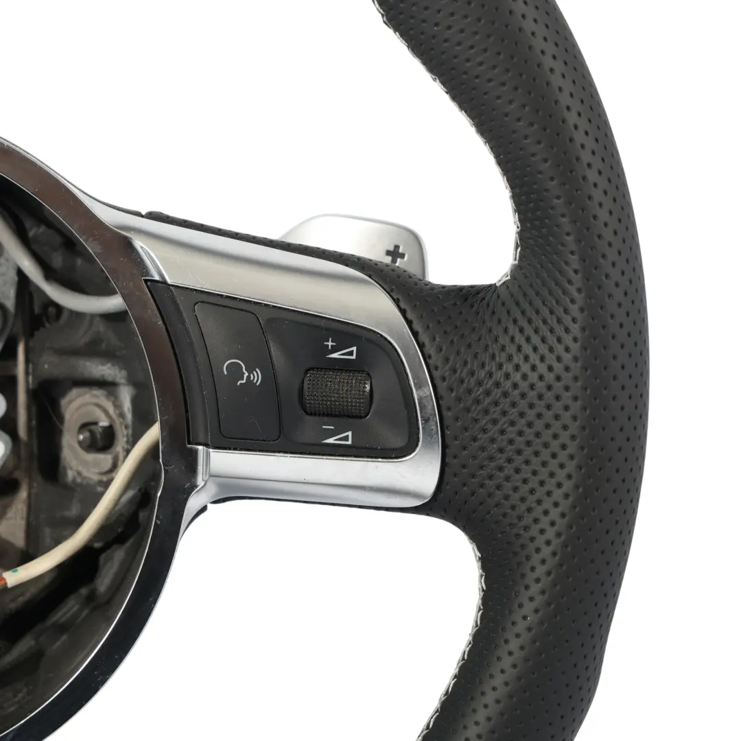 NUEVO Cuero Negro Fondo Plano para Audi A3 S3 8P Volante con número de pieza 8P0419091EJ Audi A3 S3 8P Volante NUEVO Cuero Negro Fondo Plano - SKU 8P0419091EJ-1 - Número de pieza 8P0419091EJ