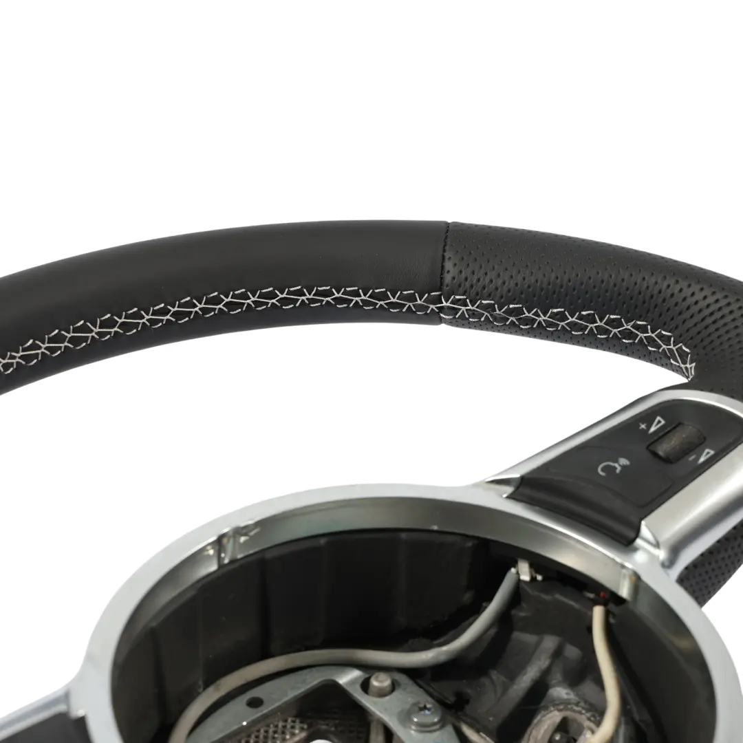 Steering Wheel NEW Black Leather Flat Bottom to Audi A3 S3 8P with Part number 8P0419091EJ Audi A3 S3 8P Steering Wheel NEW Black Leather Flat Bottom - SKU 8P0419091EJ-1 - Part number 8P0419091EJ