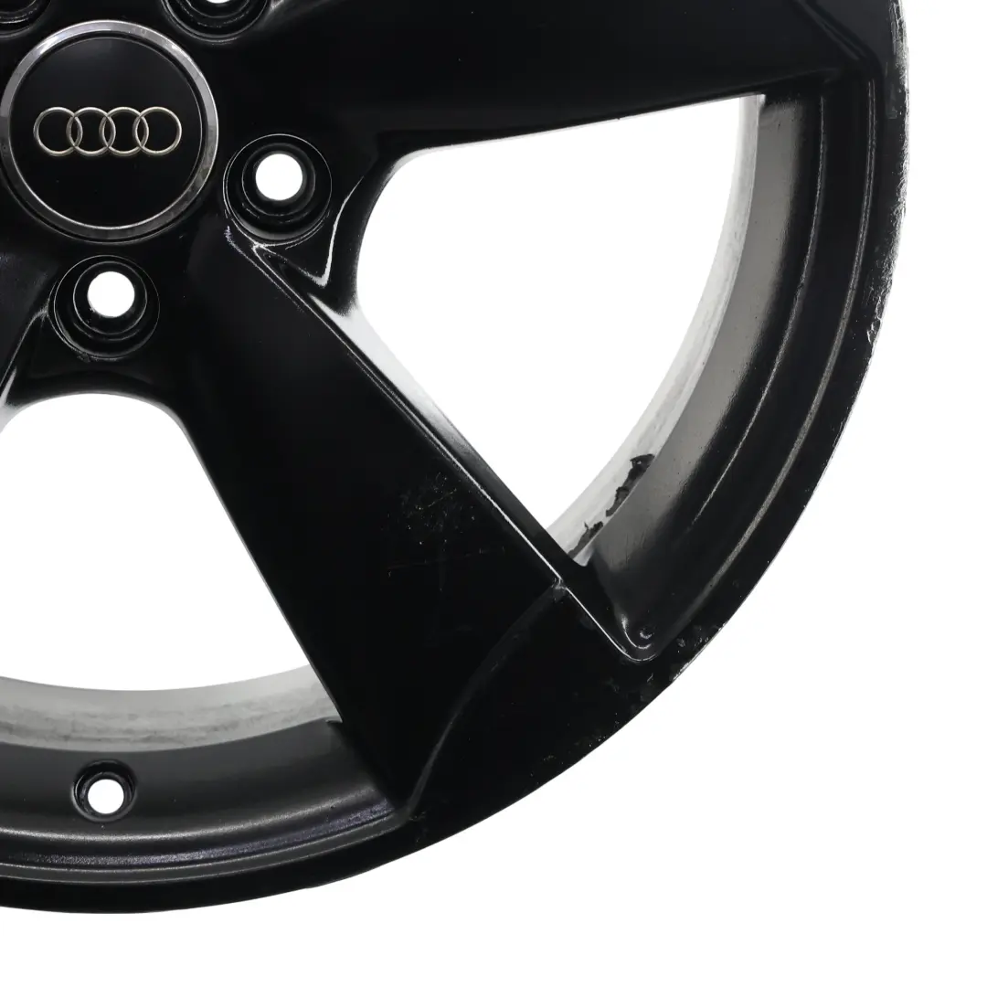 Audi A3 8P Wheel Rim Alloy Black 18" 7,5J ET:54 Rotor - SKU 8P0601025BS-5 - Part number 8P0601025BS