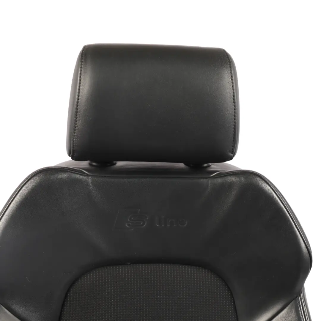 Front Seat Leather Cloth Left N/S Soul Black to Audi A3 8P S-Line with Part number 8P0881805CT Audi A3 8P S-Line Front Seat Leather Cloth Left N/S Soul Black - SKU 8P0881805CT-1 - Part number 8P0881805CT