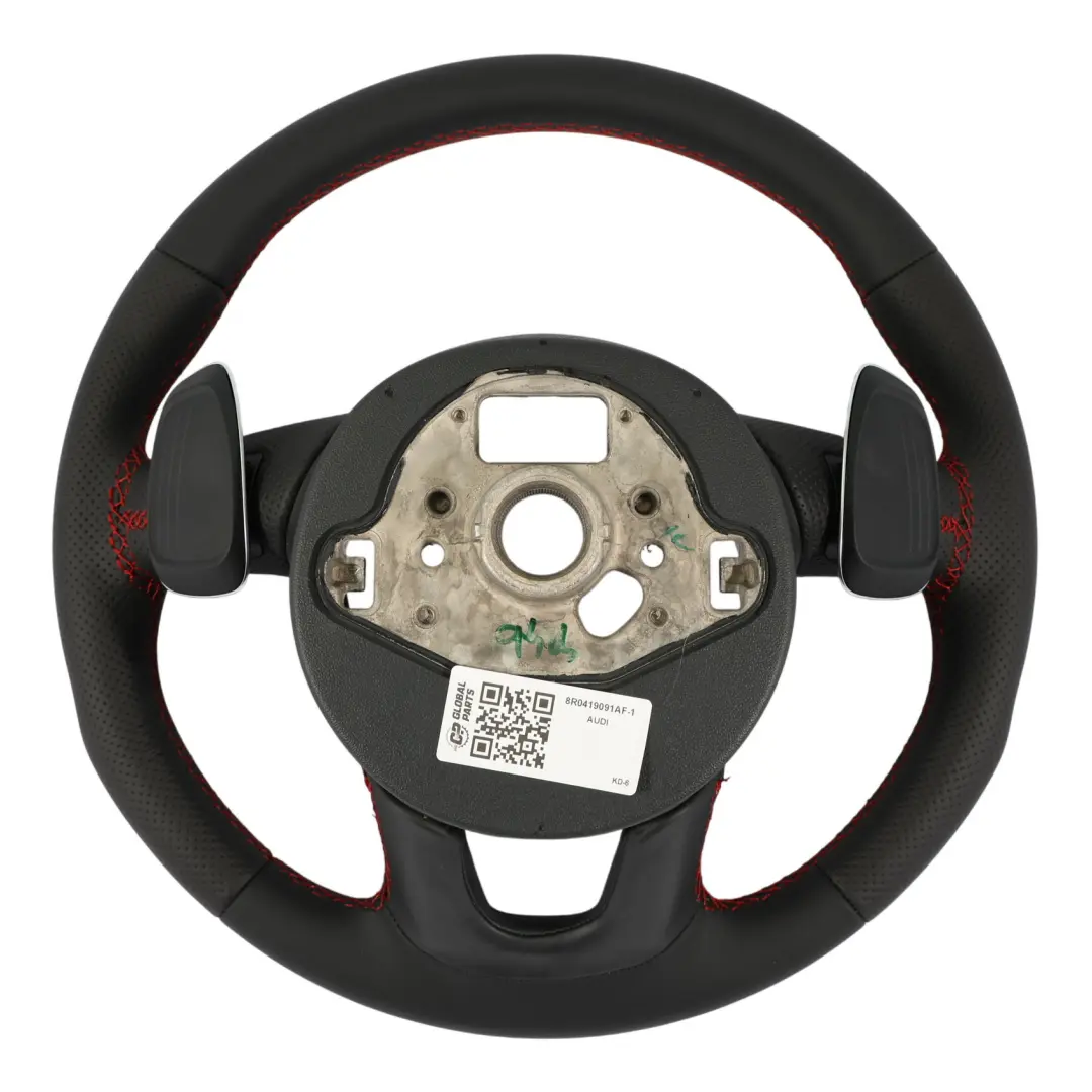 Kierownica NOWA Czarna Skóra Łopatki do Audi Q5 SQ5 8R o numerze 8R0419091AF Audi Q5 SQ5 8R Kierownica NOWA Czarna Skóra Łopatki - SKU 8R0419091AF-1 - Numer Części 8R0419091AF