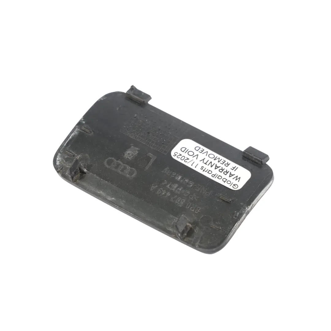 Garniture Remorquage Pare-Chocs Arrière Gauche Noir Mythique - Y9T pour Audi Q5 8R à propos du numéro de pièce 8R0807449A Audi Q5 8R Garniture Remorquage Pare-Chocs Arrière Gauche Noir Mythique - Y9T - SKU 8R0807449A-MYB - Numéro de pièce 8R0807449A