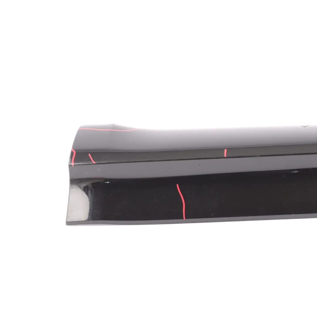 Audi Q5 8R Rear Door Trim Lower Strip Cover Left N/S Mythical Black Metallic Y9T - SKU 8R0853969B-MYB - Part number 8R0853969B