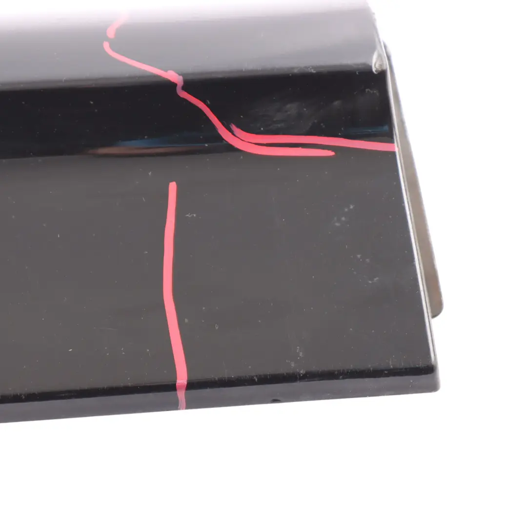 Door Trim Lower Strip Cover Left N/S Mythical Black Metallic Y9T to Audi Q5 8R Rear with Part number 8R0853969B Audi Q5 8R Rear Door Trim Lower Strip Cover Left N/S Mythical Black Metallic Y9T - SKU 8R0853969B-MYB - Part number 8R0853969B