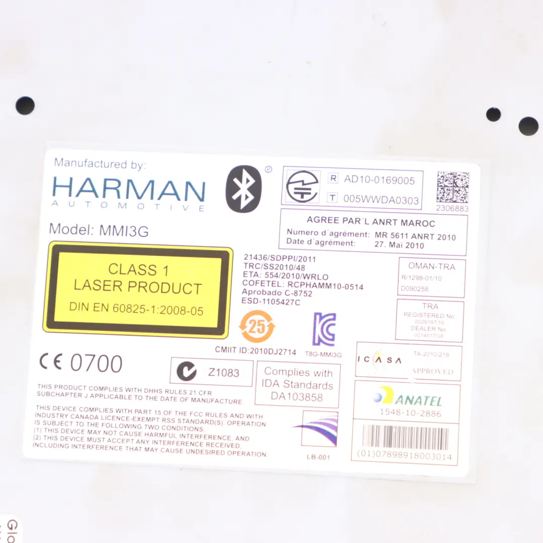 Harman Multimedia Sat Navi Radio CD Steuergerät für Audi A5 8T mit Teilenummer 8R2035666L Audi A5 8T Harman Multimedia Sat Navi Radio CD Steuergerät - SKU 8R2035666L - Teilenummer 8R2035666L