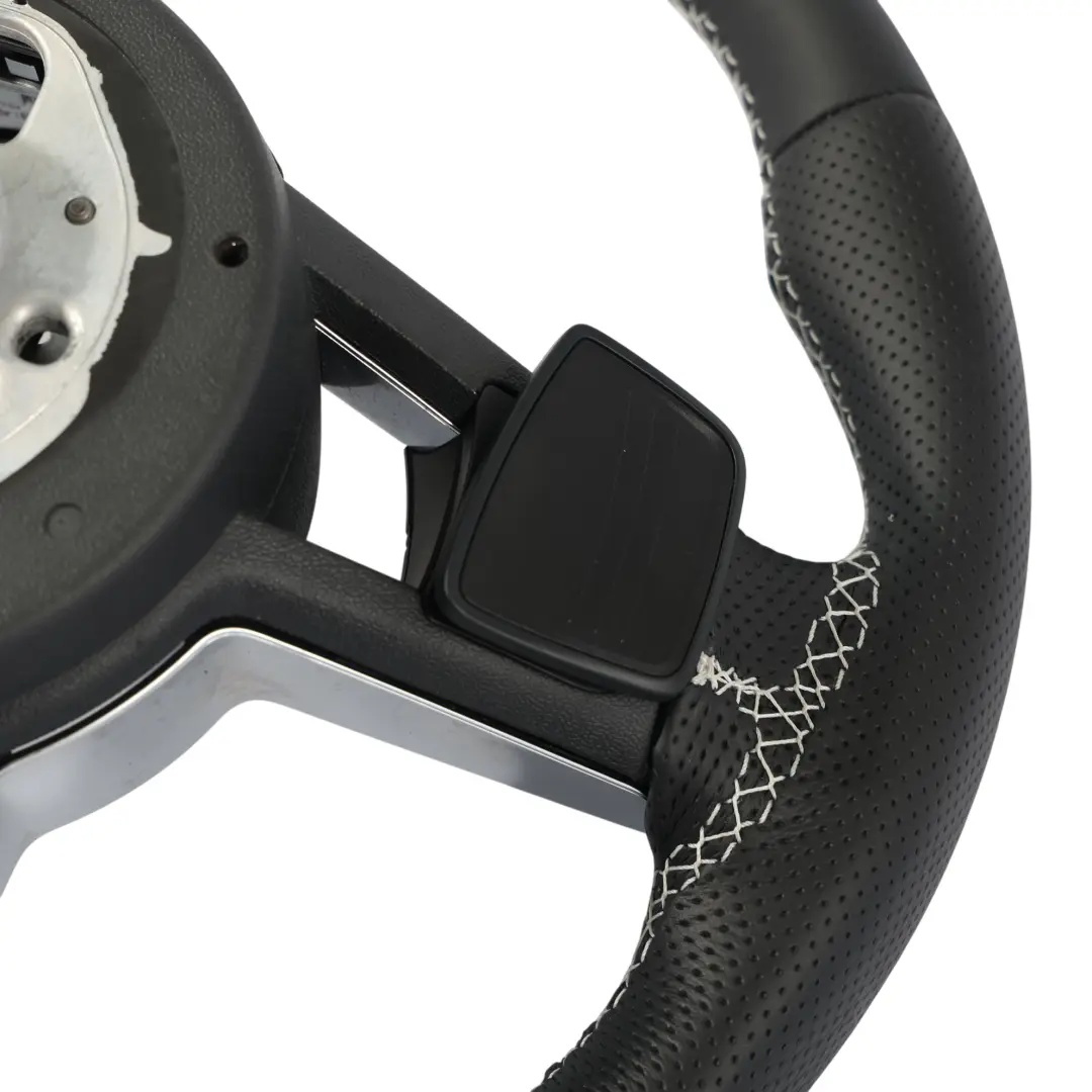 8S S-Line Steering Wheel NEW Black Leather Flat Bottom to Audi TT TTS with Part number 8S0419091AG Audi TT TTS 8S S-Line Steering Wheel NEW Black Leather Flat Bottom - SKU 8S0419091AG-1 - Part number 8S0419091AG