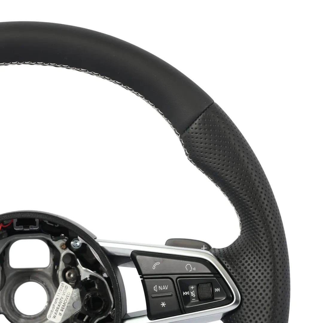 8S Volante S-Line NUEVO Cuero Negro Fondo Plano para Audi TT TTS con número de pieza 8S0419091AG Audi TT TTS 8S Volante S-Line NUEVO Cuero Negro Fondo Plano - SKU 8S0419091AG-1 - Número de pieza 8S0419091AG