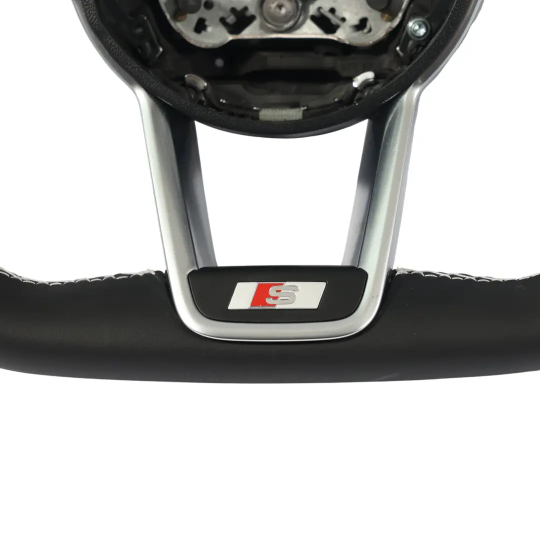 8S Volante S-Line NUEVO Cuero Negro Fondo Plano para Audi TT TTS con número de pieza 8S0419091AG Audi TT TTS 8S Volante S-Line NUEVO Cuero Negro Fondo Plano - SKU 8S0419091AG-1 - Número de pieza 8S0419091AG