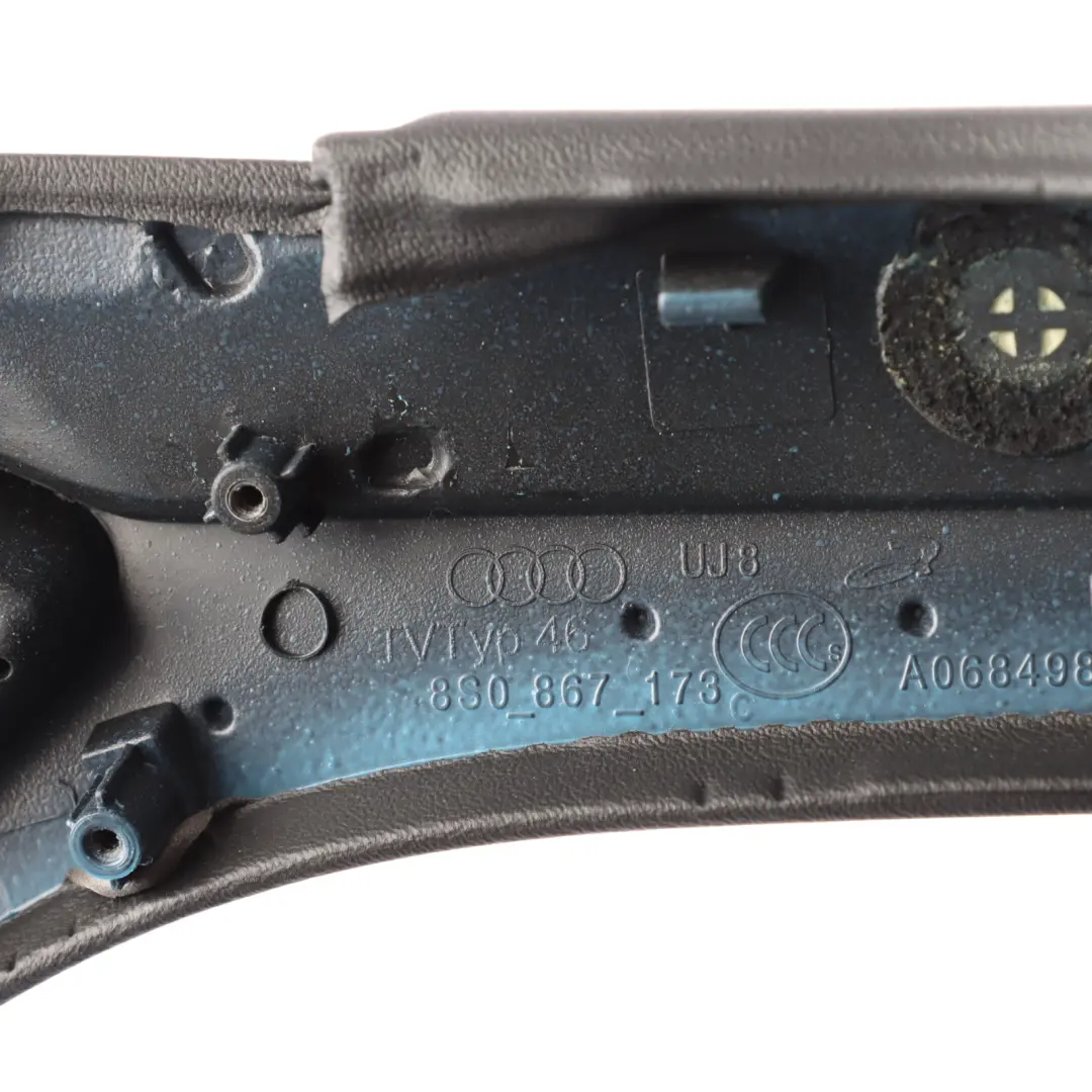 Audi TT FV Door Card Armrest Front Speaker Grill Soul Black Left N/S - SKU 8S0867173C - Part number 8S0867173C