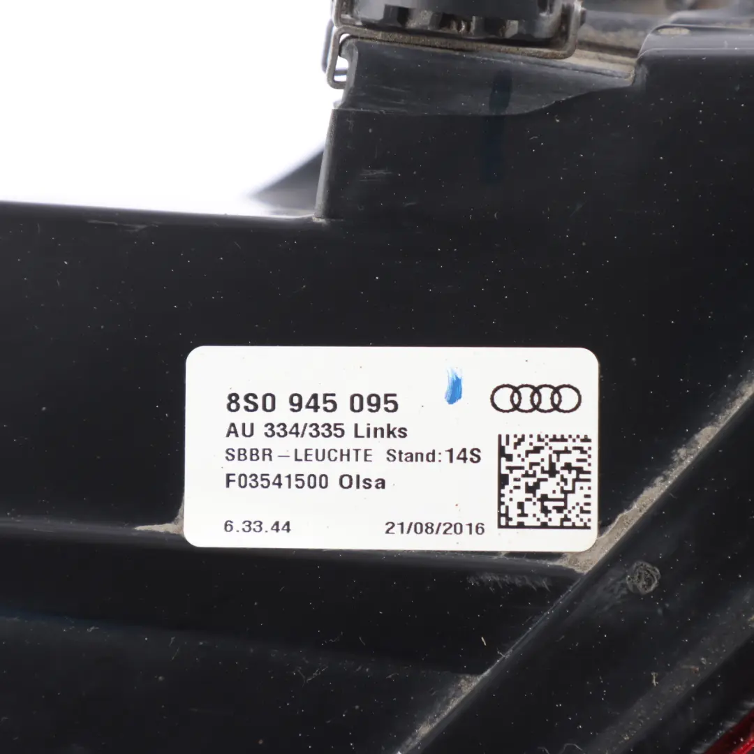 Audi TT FV Rear Tailgate Trunk Lid Boot Light Lamp Left N/S 8S0945095 - SKU 8S0945095E-1 - Part number 8S0945095E