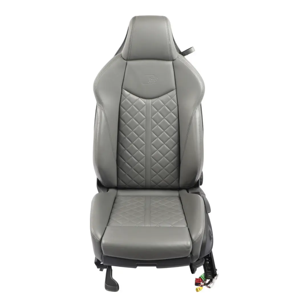 Audi TT FV S-Line Coupe Front Seat Heated Leather Rotor Grey Left N/S - SKU 8S8881805K-1 - Part number 8S8881805K