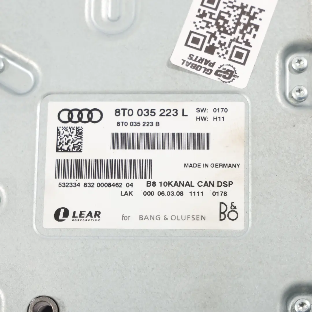 Audio Amplificatore Sound Booster Modulo Controllo per Audi A4 B8 A5 8T con numero di parte 8T0035223L Audi A4 B8 A5 8T Audio Amplificatore Sound Booster Modulo Controllo - SKU 8T0035223L - Numero di parte 8T0035223L