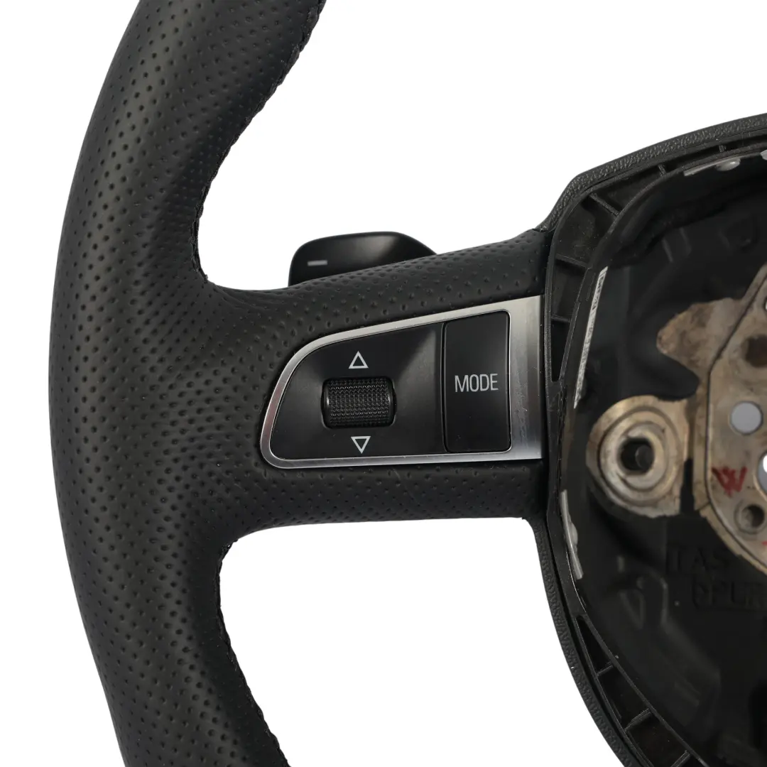 Audi A5 8T Steering Wheel NEW Black Leather Paddle Shift - SKU 8T0419091B-1 - Part number 8T0419091B