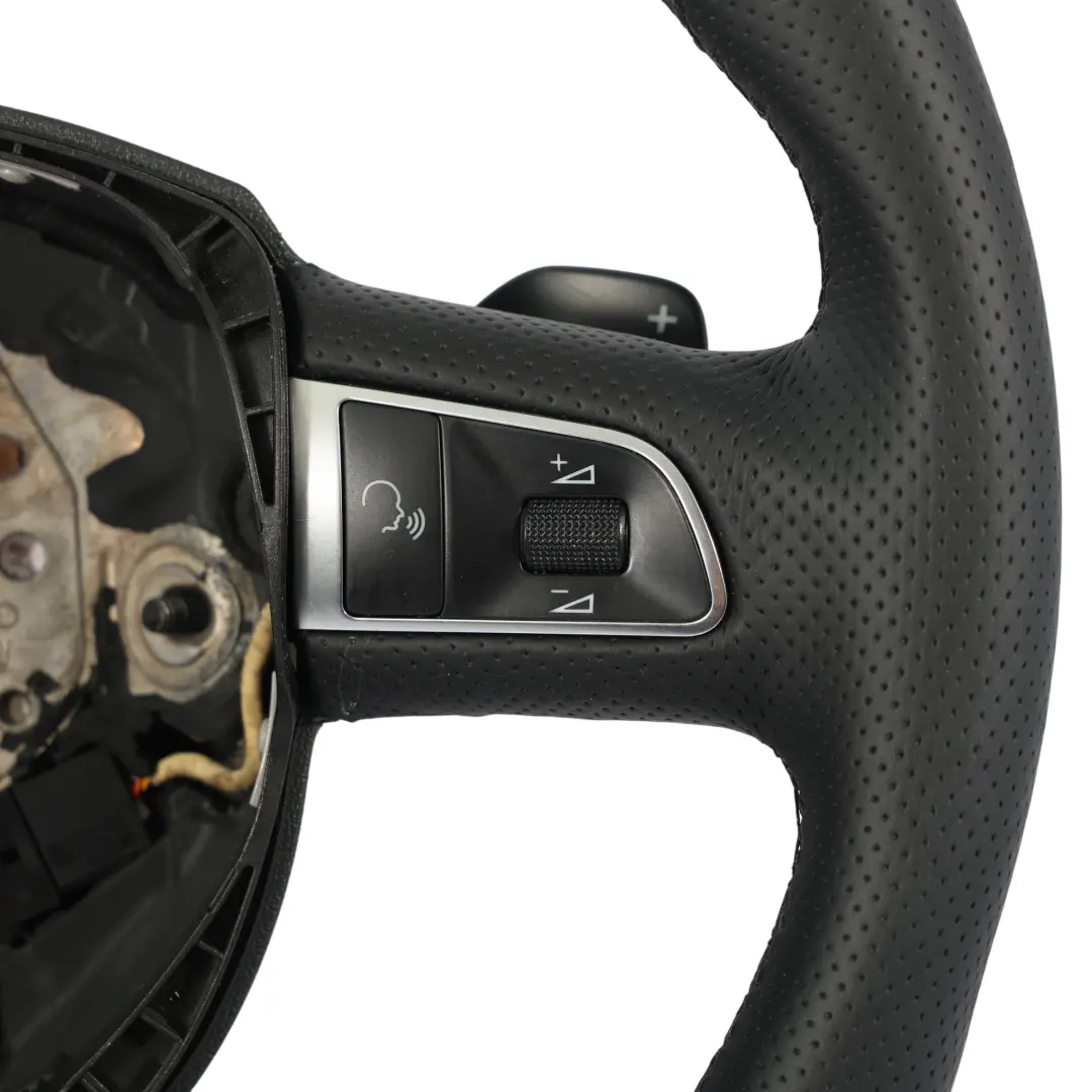 Steering Wheel NEW Black Leather Paddle Shift to Audi A5 8T with Part number 8T0419091B Audi A5 8T Steering Wheel NEW Black Leather Paddle Shift - SKU 8T0419091B-1 - Part number 8T0419091B