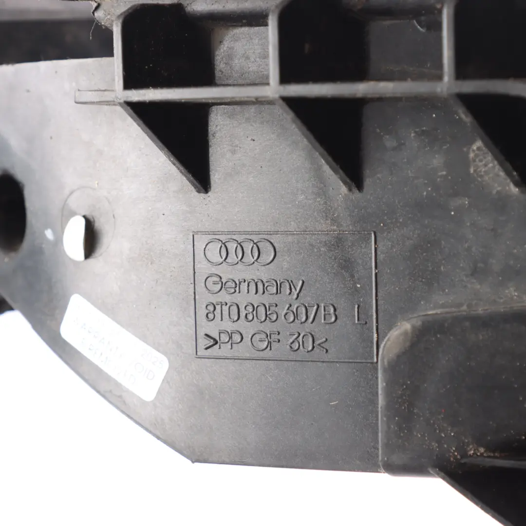 Headlight Mount Bracket Holder Front Left N/S to Audi A5 8T with Part number 8T0805607B Audi A5 8T Headlight Mount Bracket Holder Front Left N/S - SKU 8T0805607B - Part number 8T0805607B