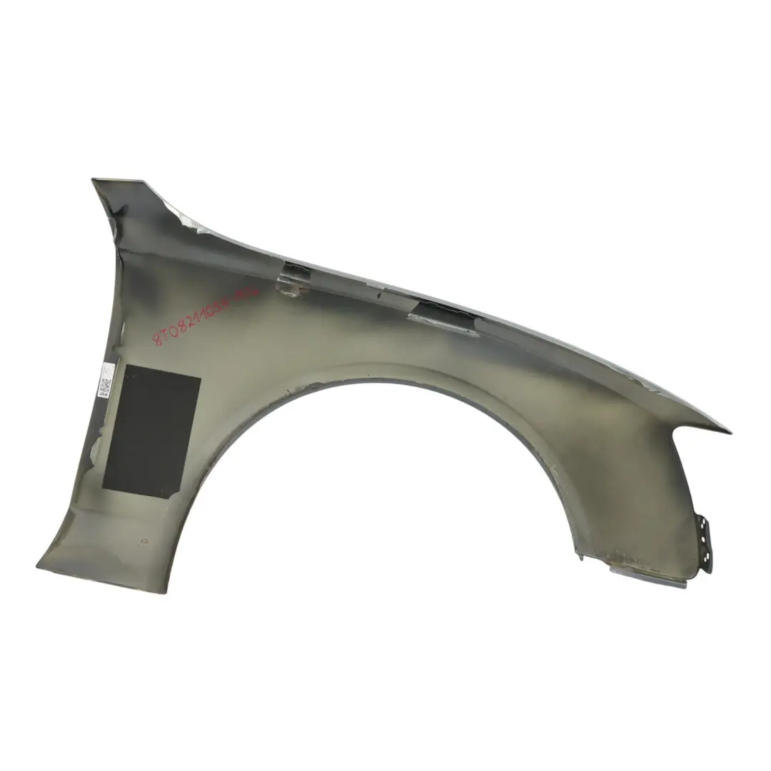 Audi A5 8T Panel Lateral Delantero Izquierdo Guardabarros Monsoon Grey - X7R - SKU 8T0821105H-MOG - Número de pieza 8T0821105H