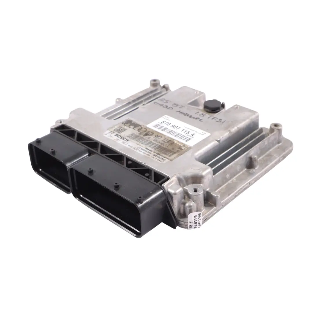 CABD 170HP Unidad Control Motor ECU Manual para Audi A5 8T 1.8 TFSI con número de pieza 8T0907115A Audi A5 8T 1.8 TFSI CABD 170HP Unidad Control Motor ECU Manual - SKU 8T0907115A - Número de pieza 8T0907115A
