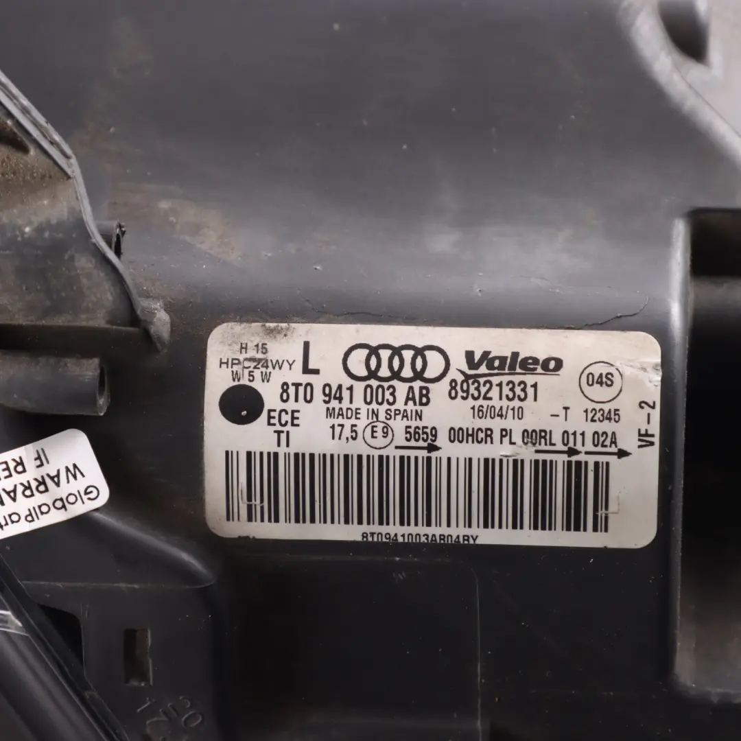 Audi A5 8T Headlight Headlamp Lamp Light Front Left N/S - SKU RHD-8T0941003AB - Part number 8T0941003AB