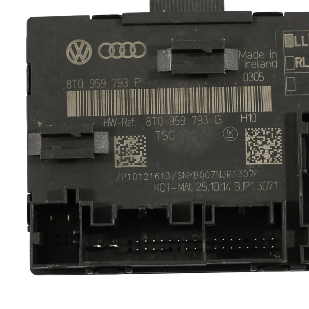 Modulo Unità Di Controllo Porta Lato Guida Anteriore per Audi A4 B8 A5 8T con numero di parte 8T0959793P Audi A4 B8 A5 8T Modulo Unità Di Controllo Porta Lato Guida Anteriore - SKU 8T0959793P - Numero di parte 8T0959793P