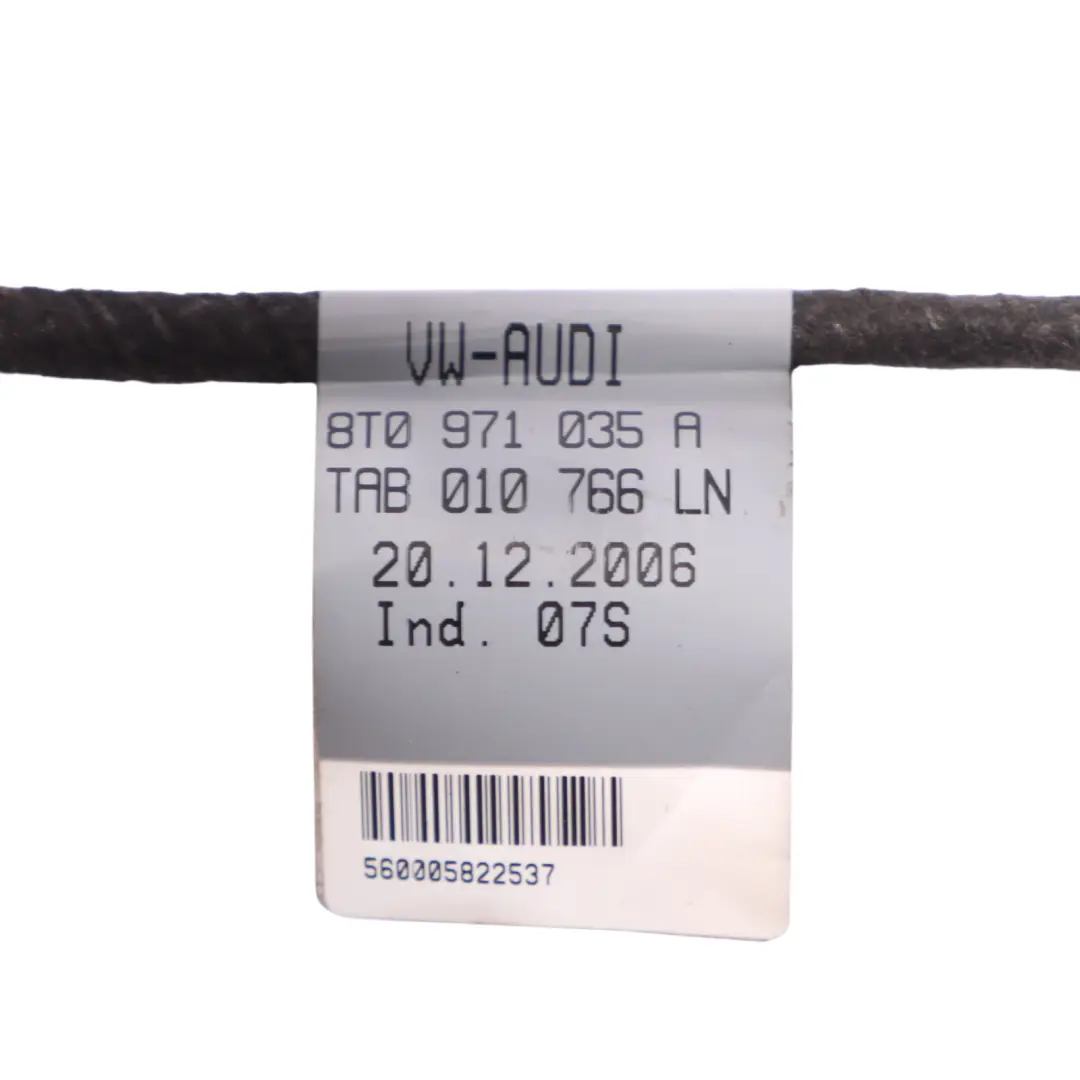 Vordere Tür Kabelbaum Kabel Baum Fahrer Seite für Audi A5 8T Coupe mit Teilenummer 8T0971035A Audi A5 8T Coupe Vordere Tür Kabelbaum Kabel Baum Fahrer Seite - SKU 8T0971035A - Teilenummer 8T0971035A