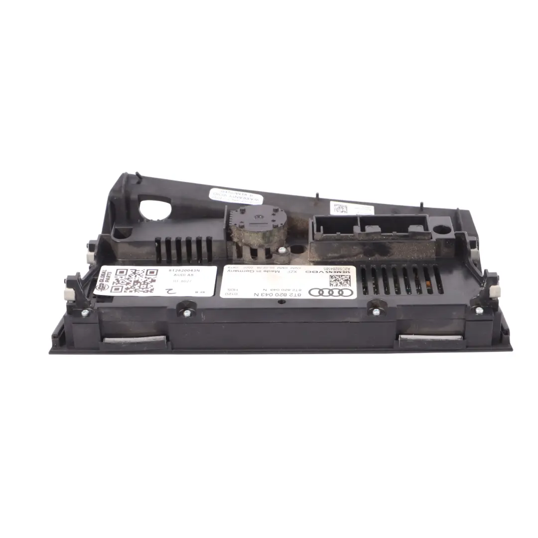 Audi A5 8T A/C Air Condition Digital Heater Climate Control Panel - SKU RHD-8T2820043N - Part number 8T2820043N