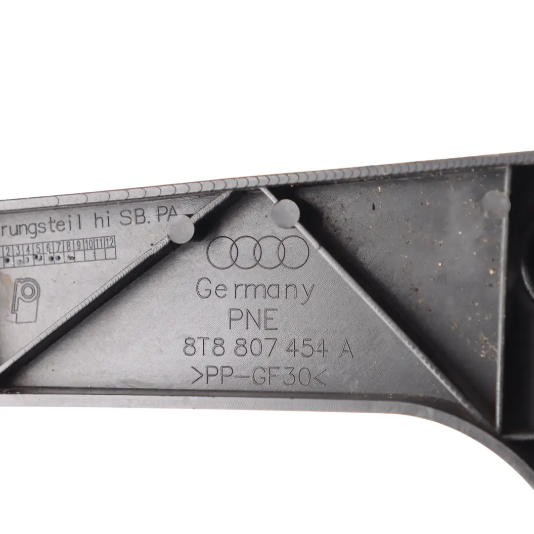 Audi A5 8T Soporte Parachoques Trasero Guía Soporte Derecha - SKU 8T8807454A - Número de pieza 8T8807454A