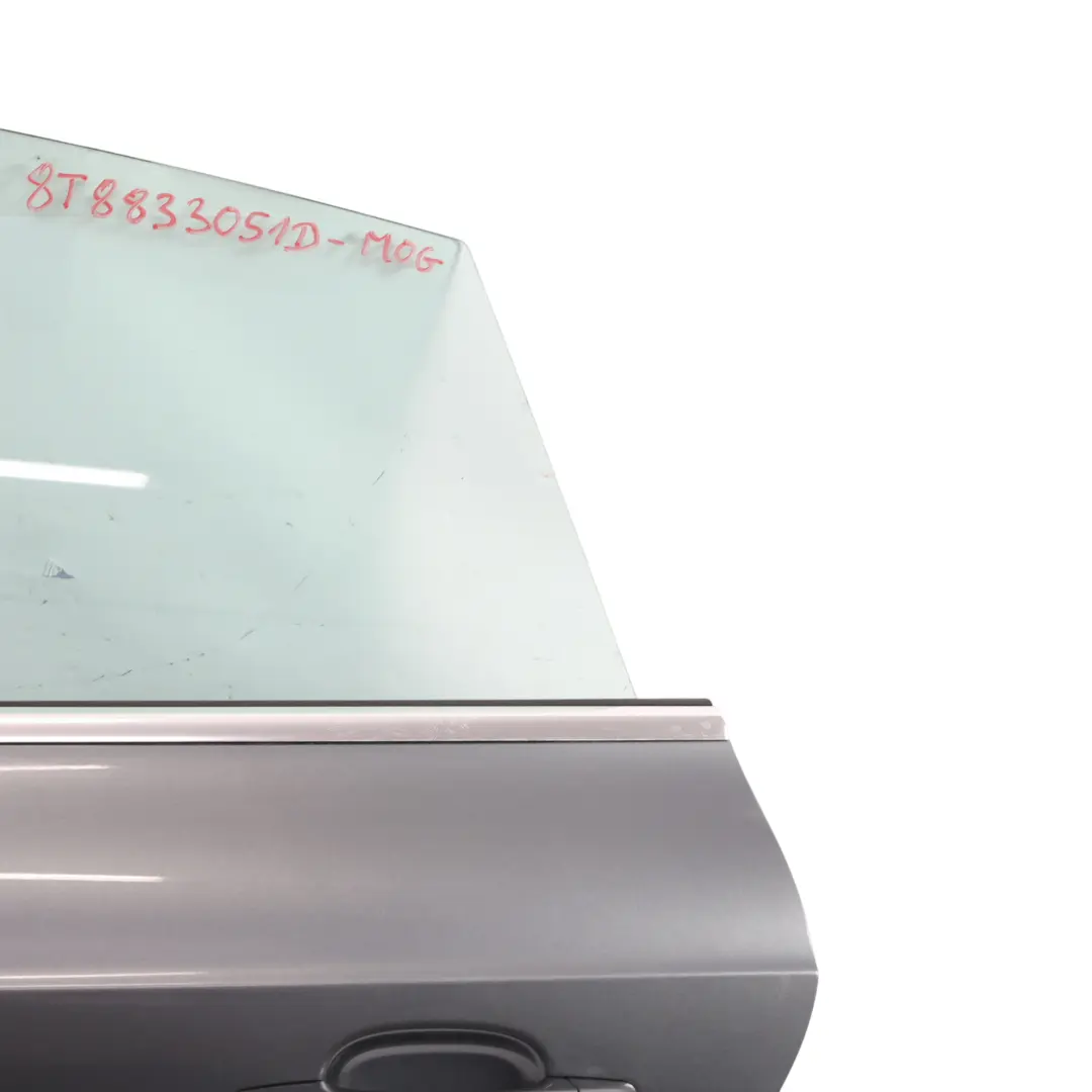 Sportback Door Rear Left N/S Covering Monsoon Grey Metallic - X7R to Audi A5 8T with Part number 8T8833051D Audi A5 8T Sportback Door Rear Left N/S Covering Monsoon Grey Metallic - X7R - SKU 8T8833051D-MOG - Part number 8T8833051D